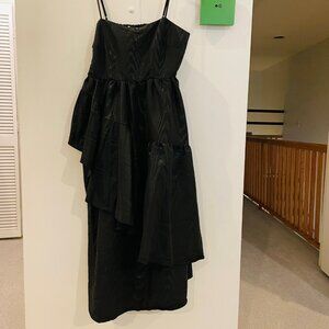 Women's Tiered Ruffle Midi Tank Dress - kate spade new york Black small